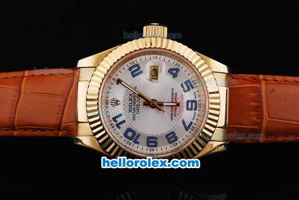 Rolex Datejust Automatic Movement Full Gold with White Dial - Click Image to Close